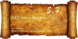 Sátori Helka névjegykártya